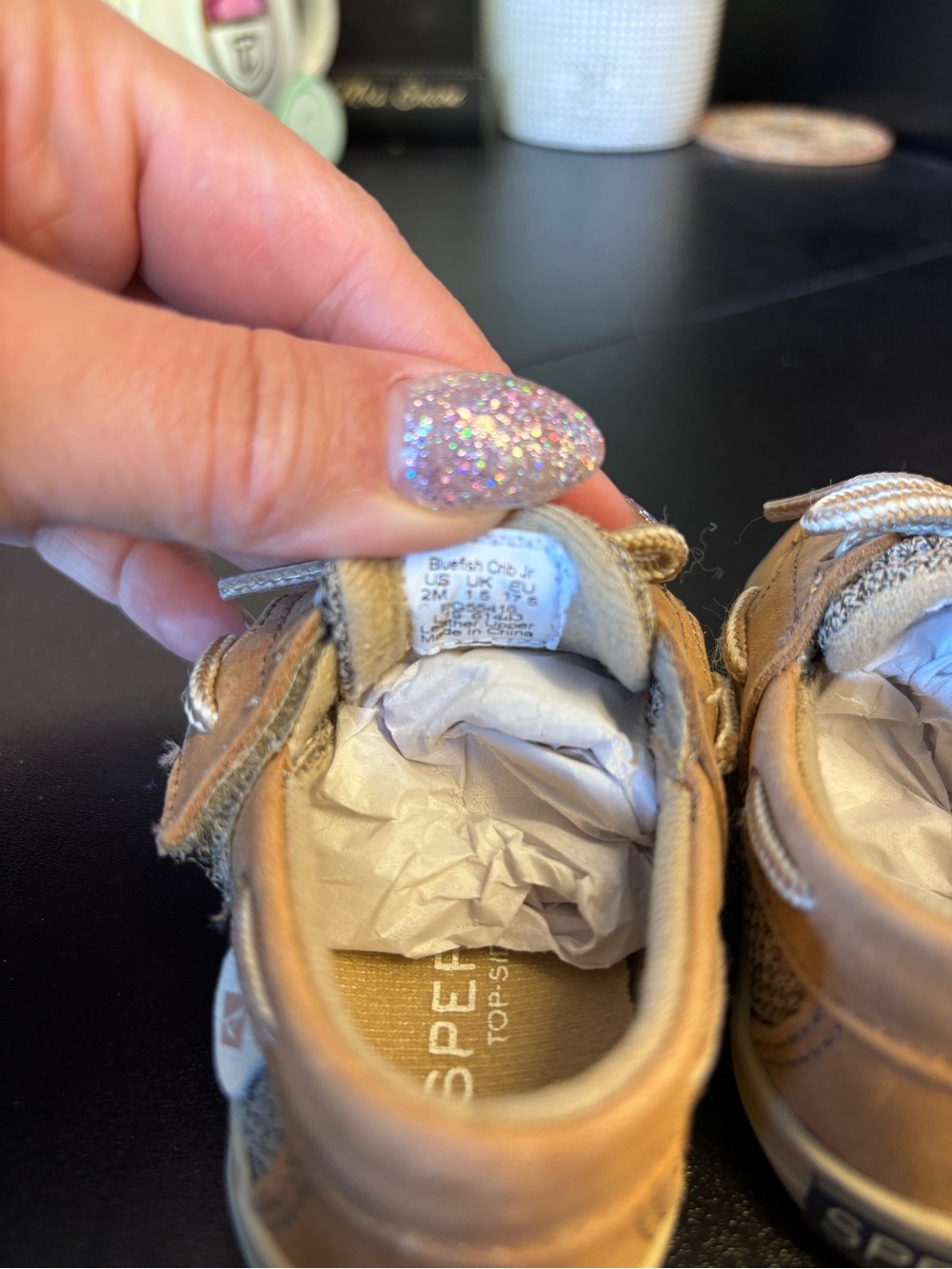 Sperry Kids Casual Boat Shoes in Tan - Classic Slip-On Style - Picture 4 of 4